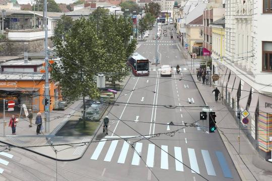 Visualisierung: So soll das Gersthofer Platzl aussehen. Rendering: Vojislav Dzukic