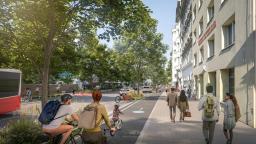  Visualisierung Landstraßer Hauptstraße Herz Jesu Kirche (c) ZOOMVP.AT/Mobilitätsagentur Wien 