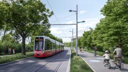 Neuer Zwei-Richtungs-Radweg im Prater auf der Meiereistraße – ©Stadt Wien/ZOOMVP.AT