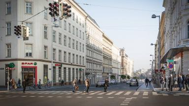Getreidemarkt Richtung Karlsplatz. (c) Zoom VP.AT/Mobilitätsagentur