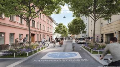 Visualisierung Geblergasse. (c) Stadt Wien/Christian Fürthner 